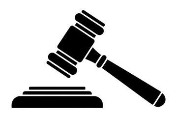 Gavel law justice legal court auction judge symbol
