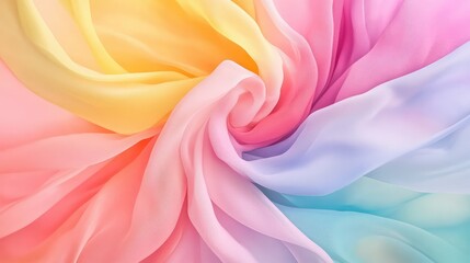 Obraz premium Vibrant swirl of pastel colors forming a fluid abstract texture for trendy backgrounds and aesthetic design