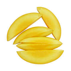 Sliced Ripe Mango on Display