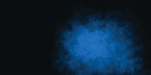Digital Art with Blue Mist and Shadowy Atmospheric Depth

