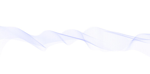 Abstract minimal dynamic flowing frequency equalizer wave vector line isolated flow stripe blue music and speed line beautiful digital gradient texture line background.
