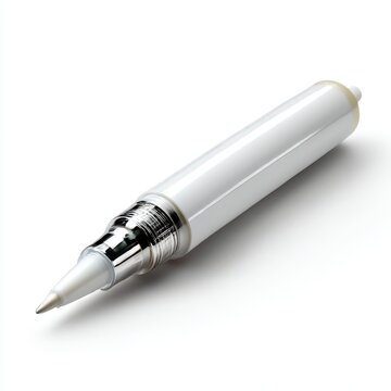 White correction pen tool isolated on white background