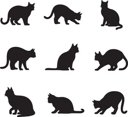 "Cat Silhouette SVG &ndash; Minimalist Feline Design for Crafts & Shirts"

"Black Cat Clipart &ndash; Elegant Pet Silhouette for Printables & Stickers"

"Cute Cat Outline &ndash; Simple Kitty Design for DIY Projects"

