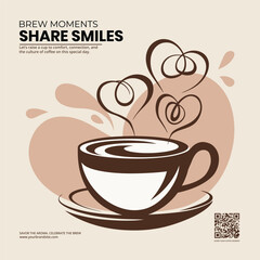 coffee-cup-heart-steam-poster-vector