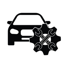 car service icon. Car repair sign. Car repair service icon. vector illustration
