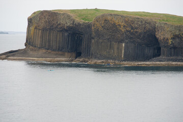 Fingal's cave on the Inner Hebrides, Scotland