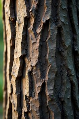 Rough, fissured tree bark, earthy tones, natural texture, plant, abstract, dry-bark
