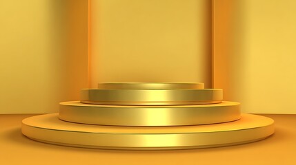 é‡‘è‰²ã®è¡¨å½°å°èƒœæ™¯, æžˆè³žå¼ç”¨ï½œGold podium background, for award ceremony