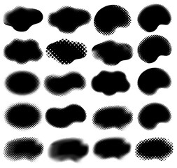 ドット丸のあしらい幾何学素材セット