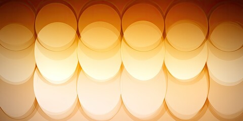 Interlocking Circles Abstract Golden Gradient Backdrop.
