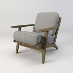 A clean and contemporary illustration showcasing a minimalist sofa in various shades of grey. The design emphasizes simplicity and elegance, with smooth lines and a focus on form. This image evokes a 