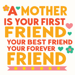 happy mother's day card with flowers