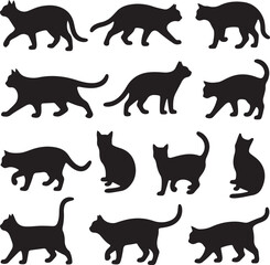 Cat Silhouette Vector – Elegant and Cute Pet Design

Minimalist Cat SVG – Sitting, Walking & Playing Poses

Cute Cat Clipart – Perfect for Pet Lovers & Decor

Black Cat Outline – Stylish Feline Silhou