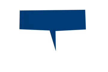 Blue paper cut speech bubble, chat symbol with speech bubbles, cartoon style speech bubbles PNG transparent