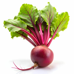 fresh beetroot isolated on white background