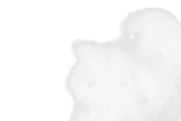 white soap foam isolated on white or transparent png