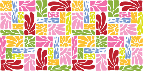 Geometric seamless pattern of abstract frames. Vector illustration.