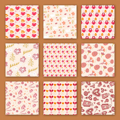 Colorful pattern collection Vector File