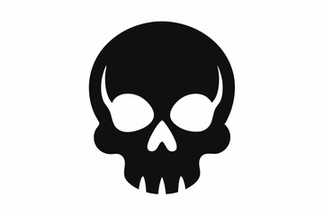 Skull Silhouette Vector Illustration   