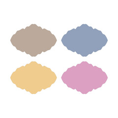 Wedding Stylish Romance Ornamental Tags Collection
