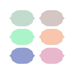 Wedding Stylish Romance Ornamental Tags Collection
