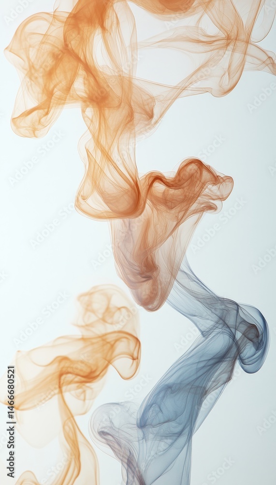 Canvas Prints abstract fluid art dynamic waves of delicate beige tones on a soft gradient background
