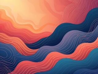 Fototapeta premium Abstract illustration background of shapes and lines