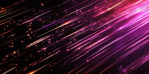 Fototapeta premium Colorful Lights Abstract Streaks of Light in Motion on Dark Background.