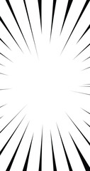 Obraz premium Zoom lines effect comics style background element design.