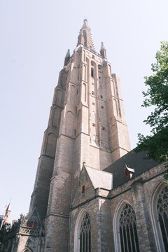 ベルギー：ブルージュの街並み、A street in Brugge,