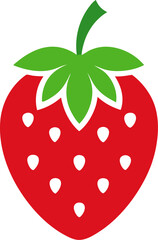 Alexandria Strawberry icon Silhouette vector on transparent background
