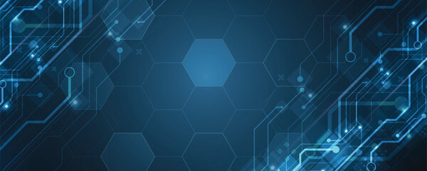 Abstract circuit technology concept background
