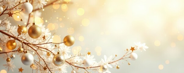 Swirling gold and white abstract design, festive Christmas feel , christmas background, abstract art, christmas art