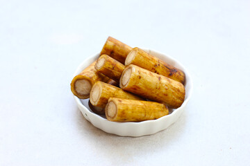 Fresh burdock roots or gobo roots