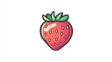 Cartoon strawberry illustration