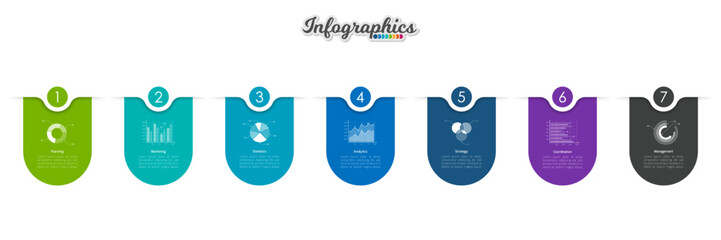 Infographic timeline template can be used for chart, diagram, web design, presentation, advertising, history