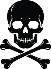 minimalist skull graphic