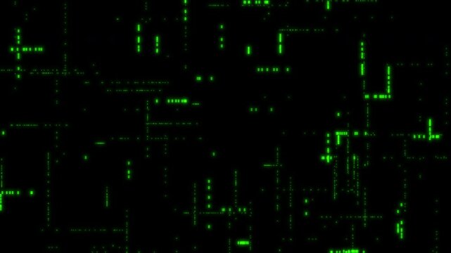 Looping digital screen sci-fi interface (4K)