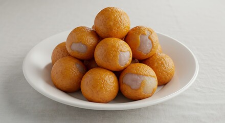 Taro Ball Heap on Plate