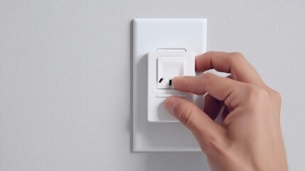 Hand Plugging in a Device into a Wall Outlet
