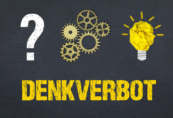 Obraz premium Denkverbot 