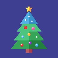 abstract christmas tree