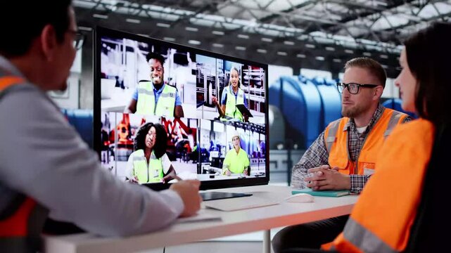 People Meeting In Video Call