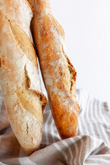 Freshly Baked Rustic French Baguettes