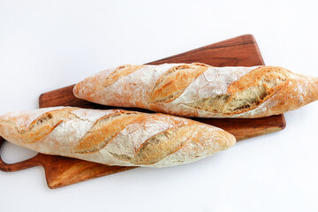 Freshly Baked Rustic French Baguettes