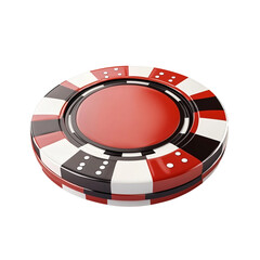 Naklejka premium Casino chip. Casino token. 3D chip. [Transparent Background PNG].