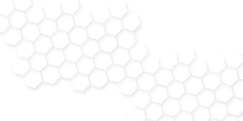 Abstract white hexagon background,Seamless pattern with hexagon.Hexagonal grid tile and mosaic structure mess cell.seamless bright white abstract honeycomb background.