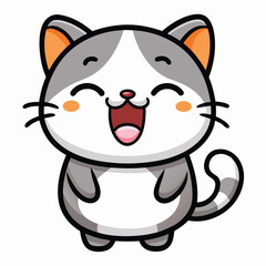 cartoon cat with a cat