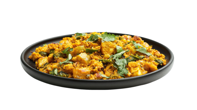 Delicious Indian Aloo Gobi Recipe StepbyStep Guide isolated on transparent background