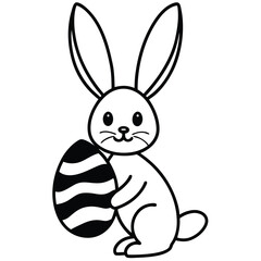 easter bunny with egg